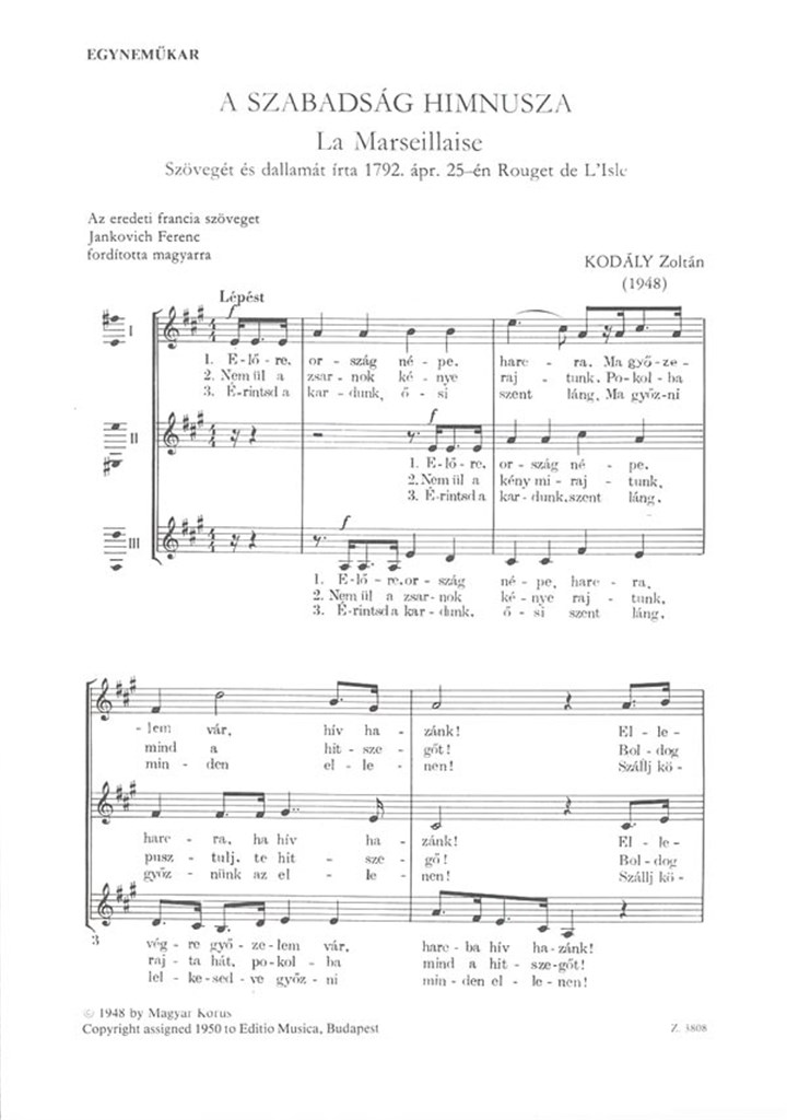 (La Marseillaise)